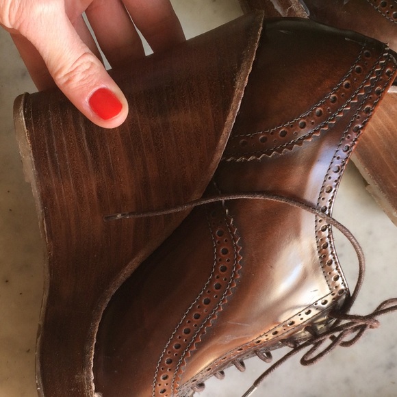 Cute ZARA leather wedges - Picture 4 of 4